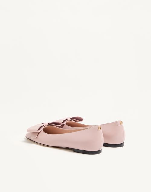 Valentino Garavani - Bowow Kidskin Ballerina - Pink - Woman - Ballerinas